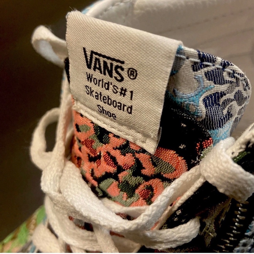 Vans Sk8-Hi Reissue Cap Florals Sneakers Women’s 9/Men’s 7.5 RARE - Picture 10 of 16